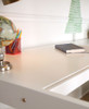 Cape May White Loft Bed with Desk Detail Room