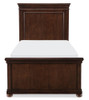 Finn Brown Cherry Twin Bed Front View