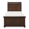 Finn Brown Cherry Twin Sleigh Bed Front View