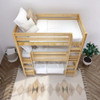 Leta Natural Twin XL Triple Bunk Bed Top View Room