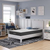 James Twin Bunk Bed Mattress Angled View Room