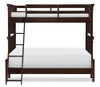 Finn Brown Cherry Twin over Full Bunk Beds Front View