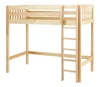 Dawson Natural High Twin Loft Bed-Slatted Ends