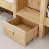 Melrose Natural Quadruple Bunk Bed with Stairs-Drawer Detail