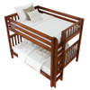 Atlas Chestnut Queen Bunk Bed with Queen on Bottom