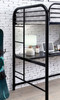 Emerson Twin Loft Bed with Desk Black Finish Desk and Ladder Detail Emerson Twin Loft Bed with Desk Black Finish Desk and Ladder Detail