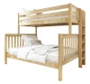 Becks Natural Twin XL Bunk Bed with Queen on Bottom