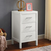Haley White Loft Bed with Desk and Storage 3 Drawer Chest Standalone