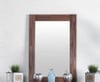 Woodlands Brown Cherry Tall Mirror Front View