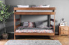 Woodlands Brown Cherry Twin Bunk Beds Front View Room