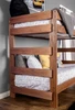 Woodlands Brown Cherry Twin Bunk Beds End Detail