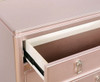 Eliza Rose Gold Nightstand with Drawers drawer detail