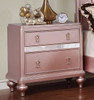 Eliza Rose Gold Nightstand with Drawers Room