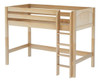 McQwinn Natural Twin Junior Loft Bed-Panel Ends