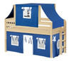 Caleb's Natural Boys Twin Size Playhouse Loft Bed