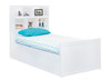 Beatrice White Twin Bookcase Bed shown with Optional Set of 2 Underbed Storage Drawers
