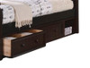 Foster Espresso Optional Set of 2 Underbed Storage Drawers with Cubby