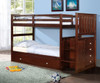 Weatherford Twin over Twin Stairway Bunk Bed shown with Optional Twin Trundle
