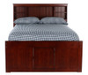 Ferguson Brown Cherry Bookcase Full Size Captains Bed End View