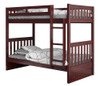 Ferguson Brown Cherry Twin over Twin Bunk Beds