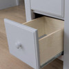Almere Gray Full Loft Bed with Desk and Storage Chest Drawer Detail