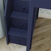 Baldwin Blue Full Size Loft Bed with Stairs Stair Detail