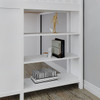 Chelsea White Full Size Loft Bed with Stairs Chest Unit Detail