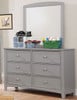 Camden Gray Kids Dresser with Optional Gray Kids Mirror Room