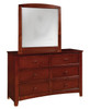 Waterloo Cherry Kids Mirror shown with Optional Cherry Kids Dresser Waterloo Cherry Kids Mirror shown with Optional Cherry Kids Dresser