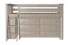 Kivik Sand Twin Low Loft Bed with Storage Front View