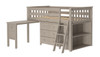 Kivik Sand Low Loft Bed with Desk and Dresser
