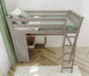 Kivik Sand Twin Loft Bed with Desk Top View Room