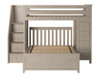 Kivik Sand Twin over Full L Shaped Bunk Beds with Storage Front View