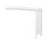 Irving White Loft Bed with Stairs and Desk Corner Desk Detail