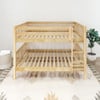Penn Low Natural Queen Bunk Bed Front View Room