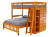 Stoney Creek Honey Twin over Full L Shaped Bunk Bed Right Angled View