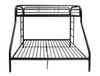 Kenosha Black Twin over Queen Bunk Bed Front View