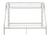 Hudson White Twin over Queen Bunk Bed Front View