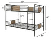 Tanha Queen Size Bunk Beds Dimensions