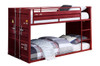 Shipping Container Red Low Bunk Beds