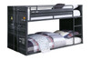 Shipping Container Gray Low Bunk Beds