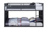 Shipping Container Gray Low Bunk Beds Front View