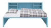 Shipping Container Big Bookcase Aqua Twin Daybed with Trundle Front View Daybed Only
