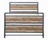 Tanha Wood and Metal Bed Frame Front View