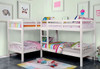 Maddox White Quadruple Bunk Bed Room