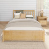 Becks Natural Queen Bed Front View Room