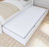 Crystal White Optional Twin XL Storage Trundle shown with Mattress Room