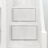 Hayes White Queen Loft Bed with Stairs Staircase Detail Room
