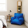 Big Joe Dorm Bean Bag Chair Sapphire Blue Corner Room