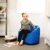 Big Joe Milano Childrens Bean Bag Chair with Child Sapphire Blue Room (Child is 3'5" tall)